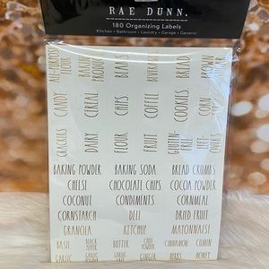 Rae Dunn 180 Organizing Labels, Kitchen, Bathroom, Laundry, and much more